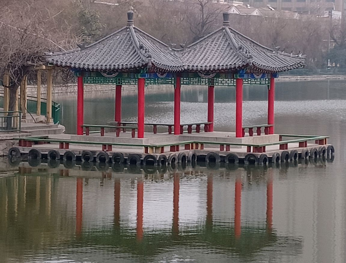 荆河岸边~连心亭