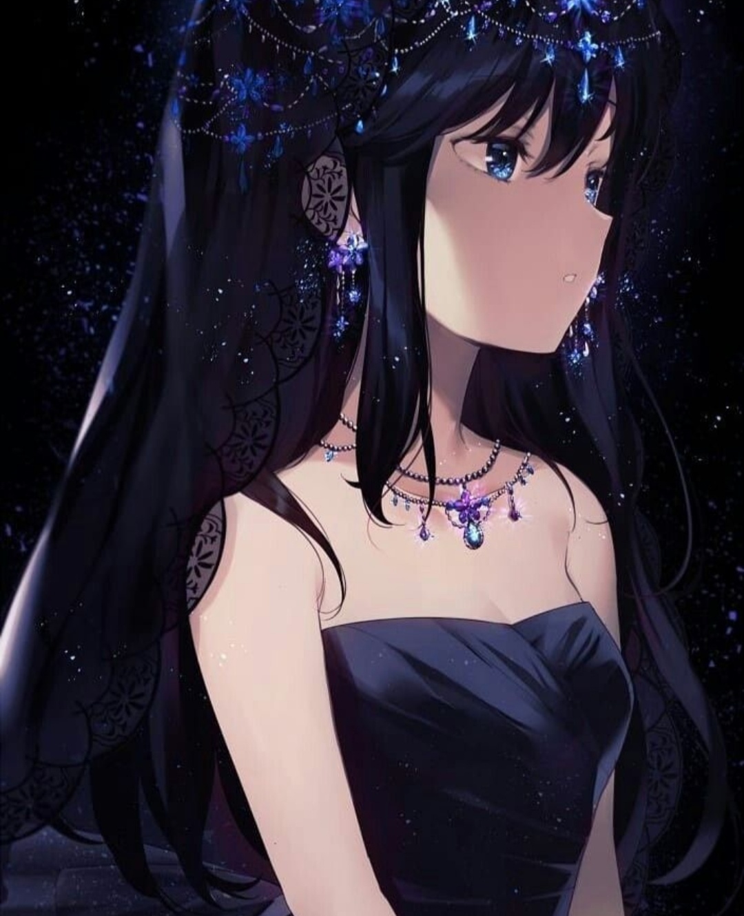 动漫二次元美图:少女深邃眼眸,我喜欢你,你是不是假装不知道?