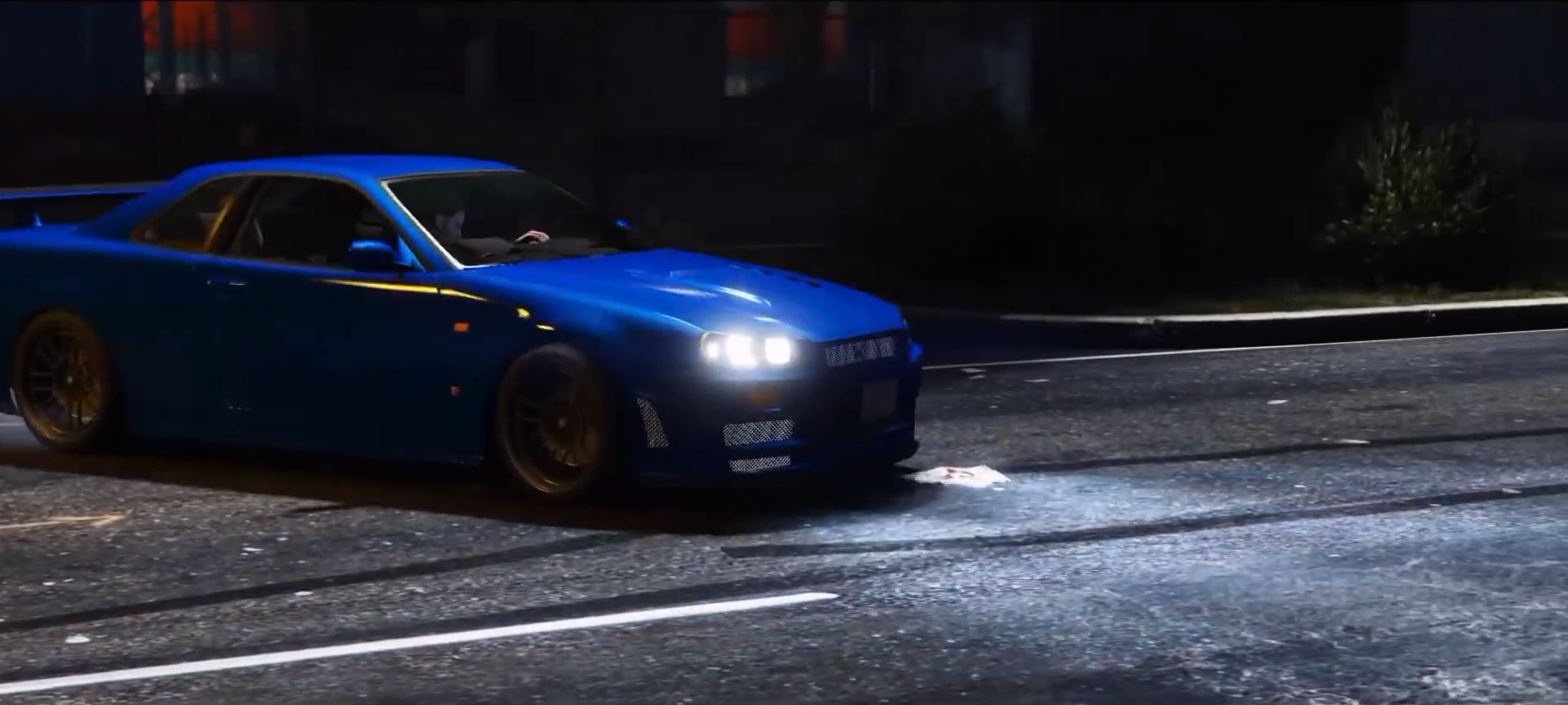 gta5:神还原电影《速度与激情》比赛场景,看见保罗我