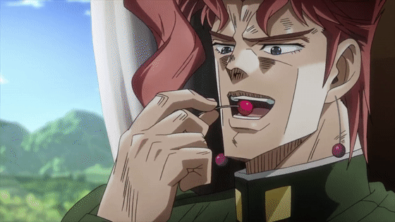 jojo:rero!花京院教你如何正确吃樱桃