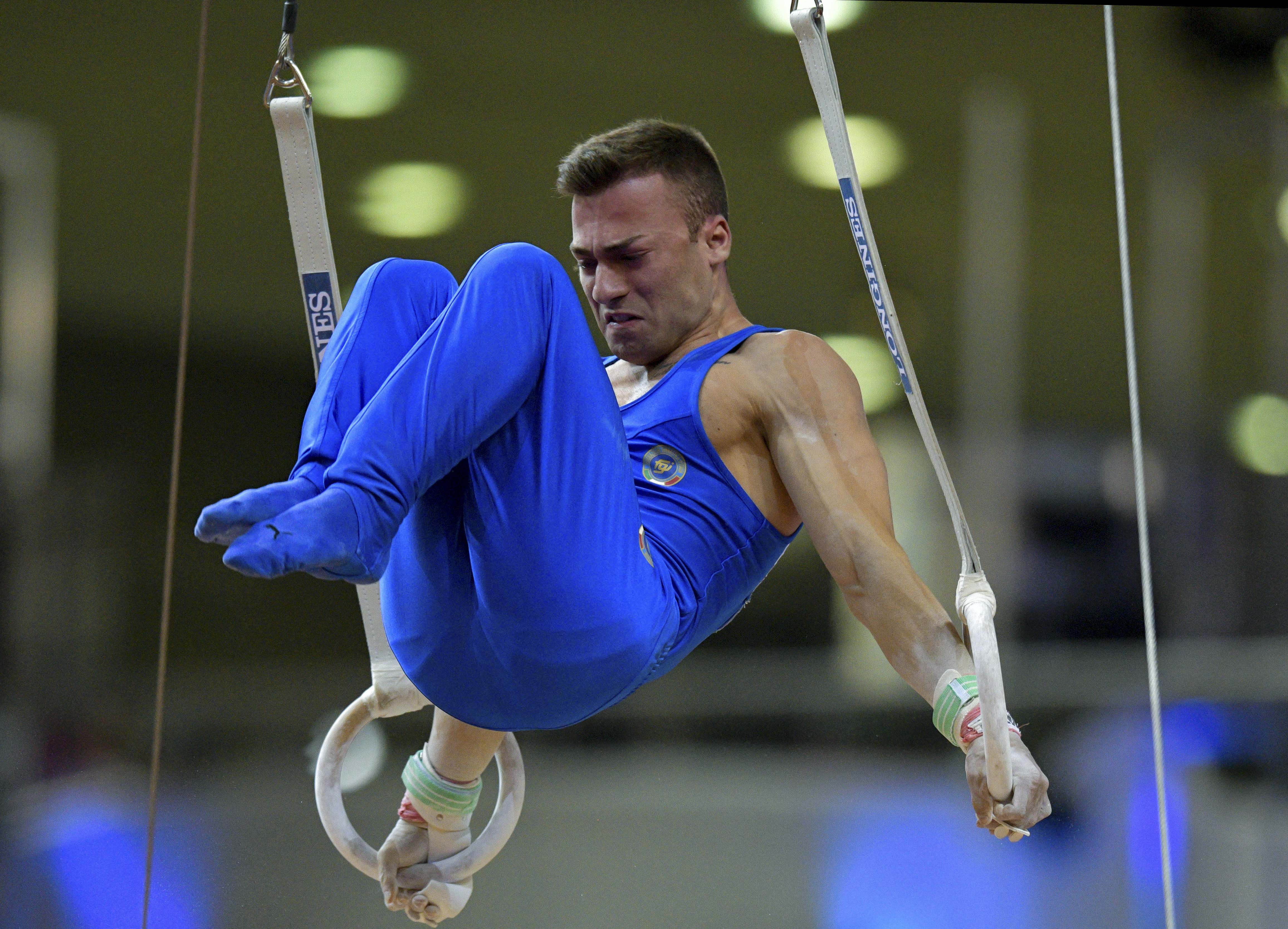 体操——世锦赛:男子吊环决赛赛况