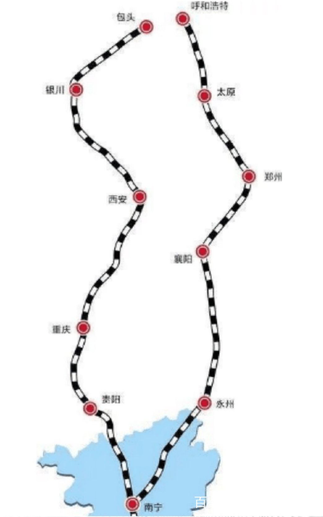 包海高铁最终确定线路图片