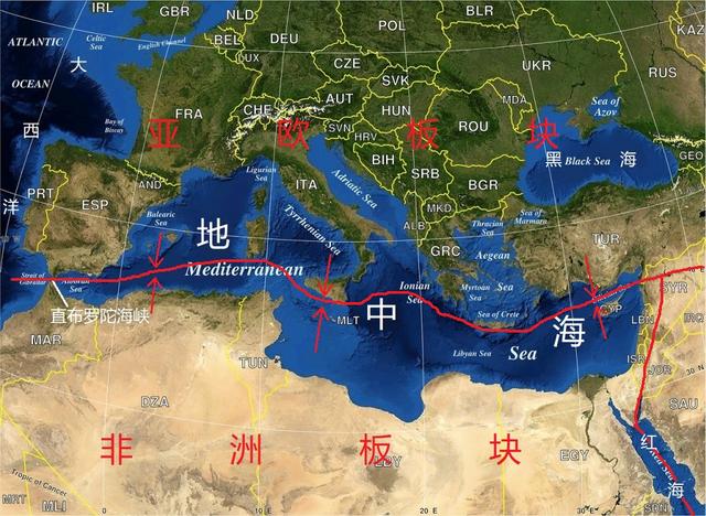 世界上面积最大的陆间海"地中海",终将成为世界上最大的湖泊