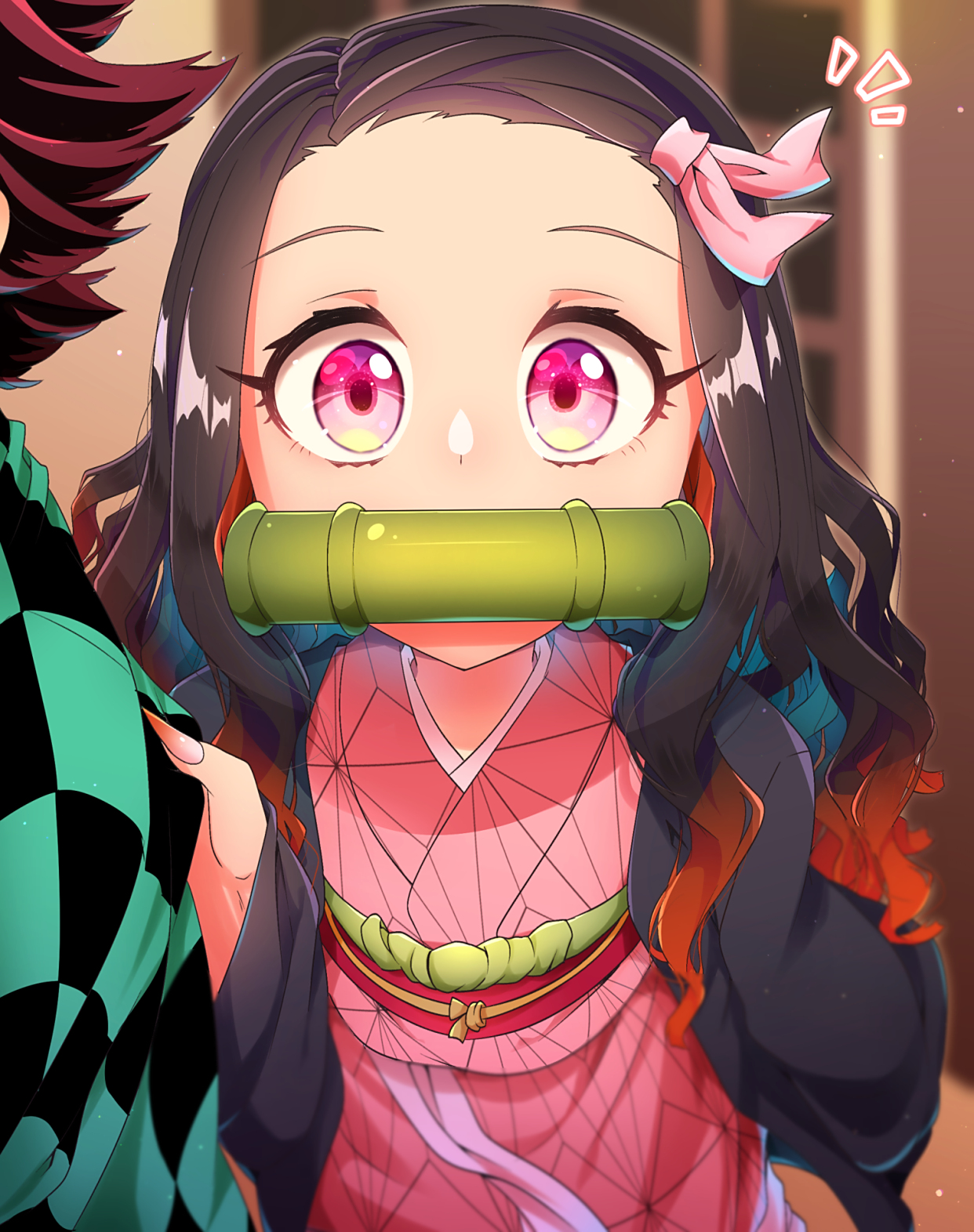 动漫壁纸:《鬼灭之刃》灶门祢豆子