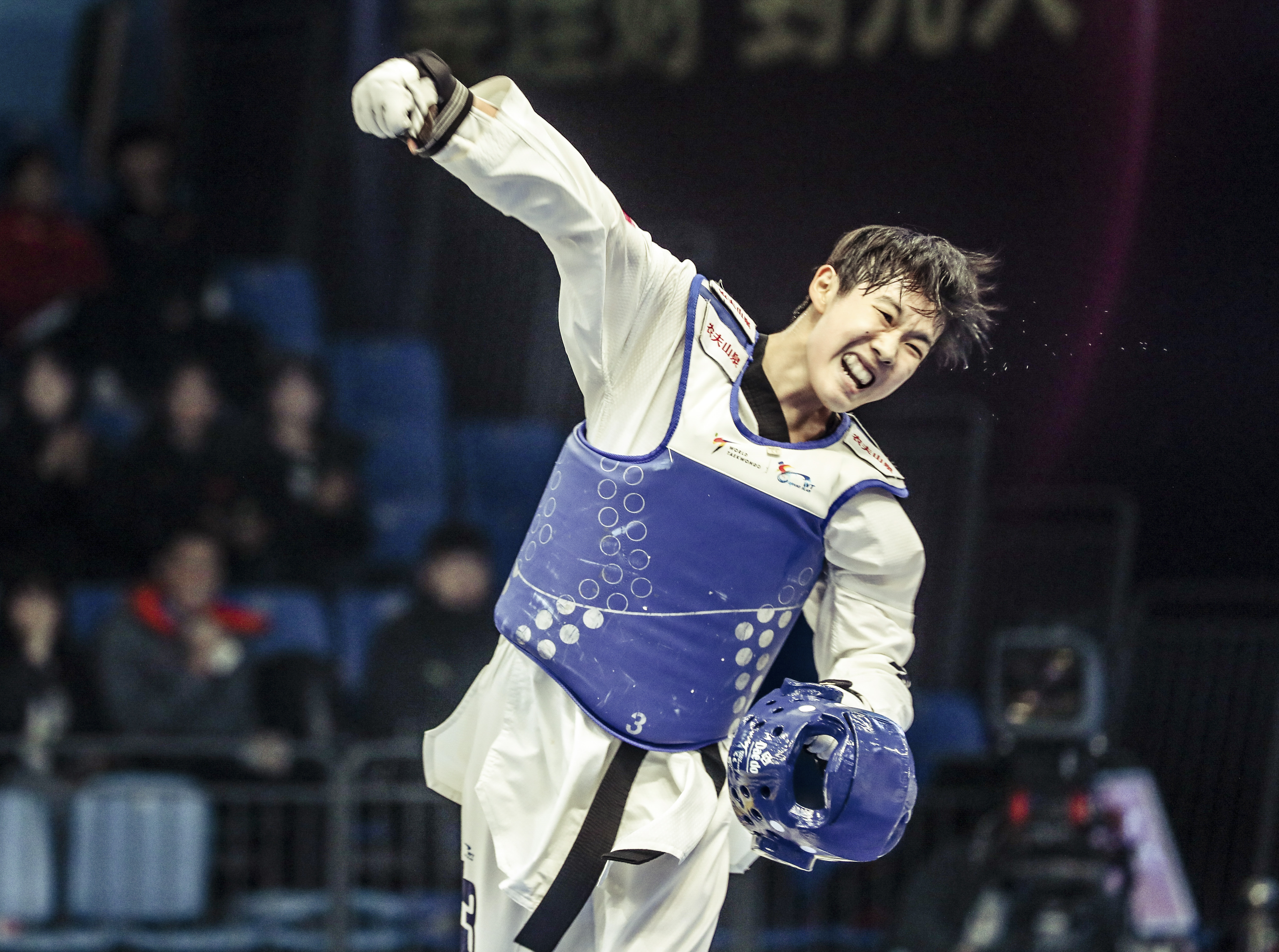 跆拳道——世界大满贯冠军系列赛:周俐君获女子57公斤级冠军(3)