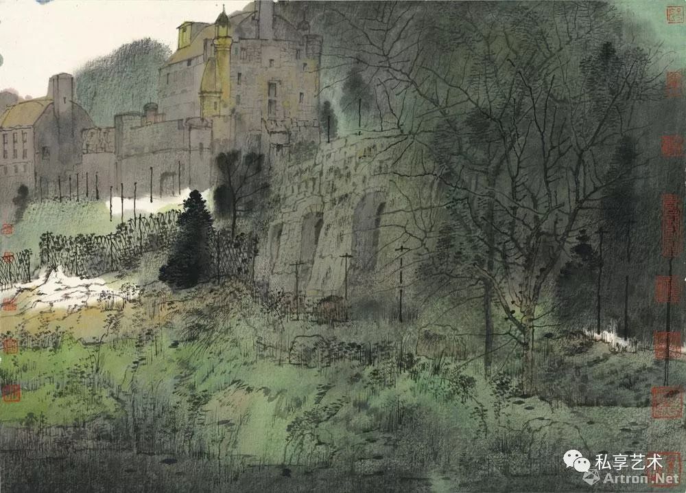 域外写生丨卢禹舜100幅欧洲,亚洲人文风光写生作品精选