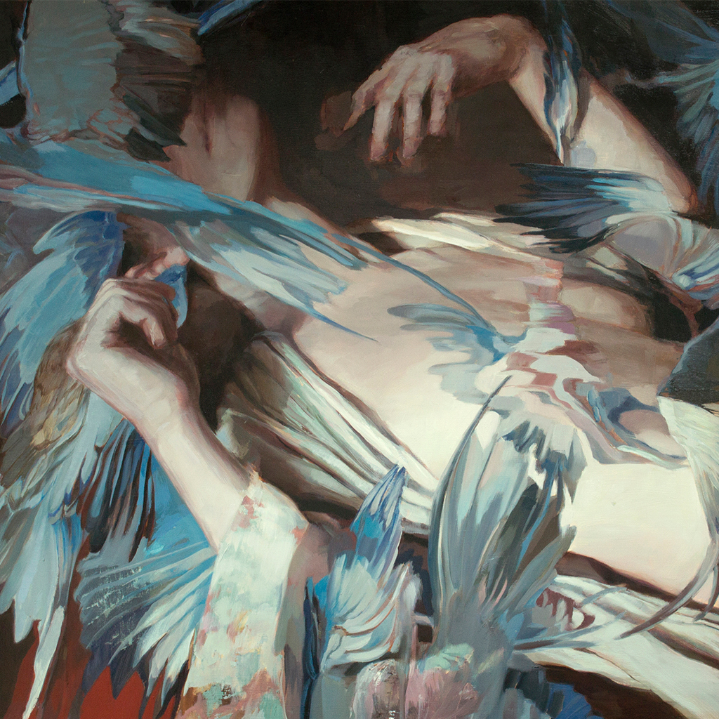 来自portland的插画家meghan howland,人与鸟的和谐画面