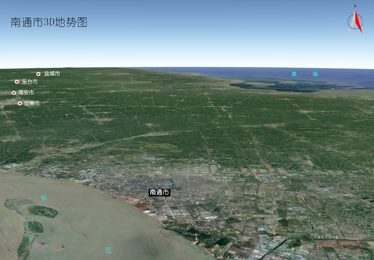 江苏省北部8市,高清3d地势图:徐州,盐城,宿迁,淮安,泰州