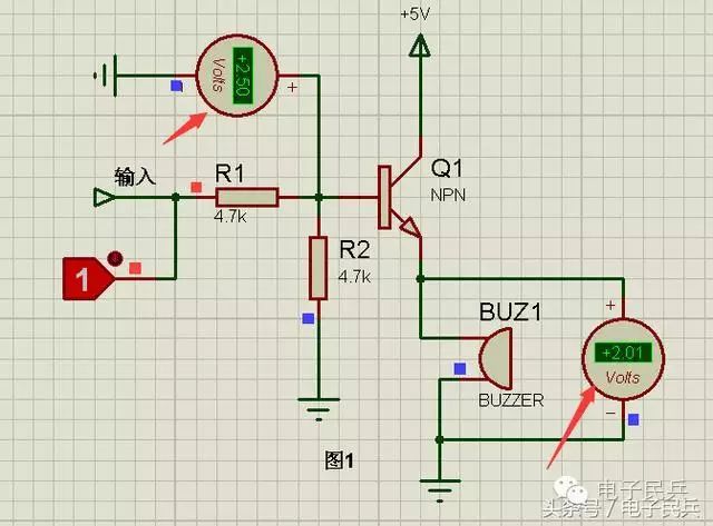 蜂鸣器电路图图片