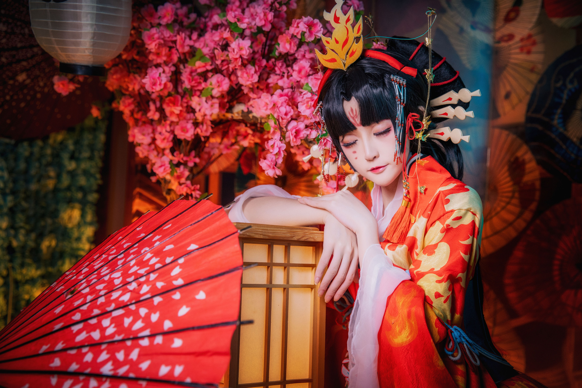 不知火蝶步韶华cos,阴阳师:不知火典藏皮上线