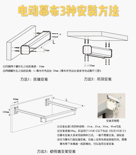 幕布安装方法图片