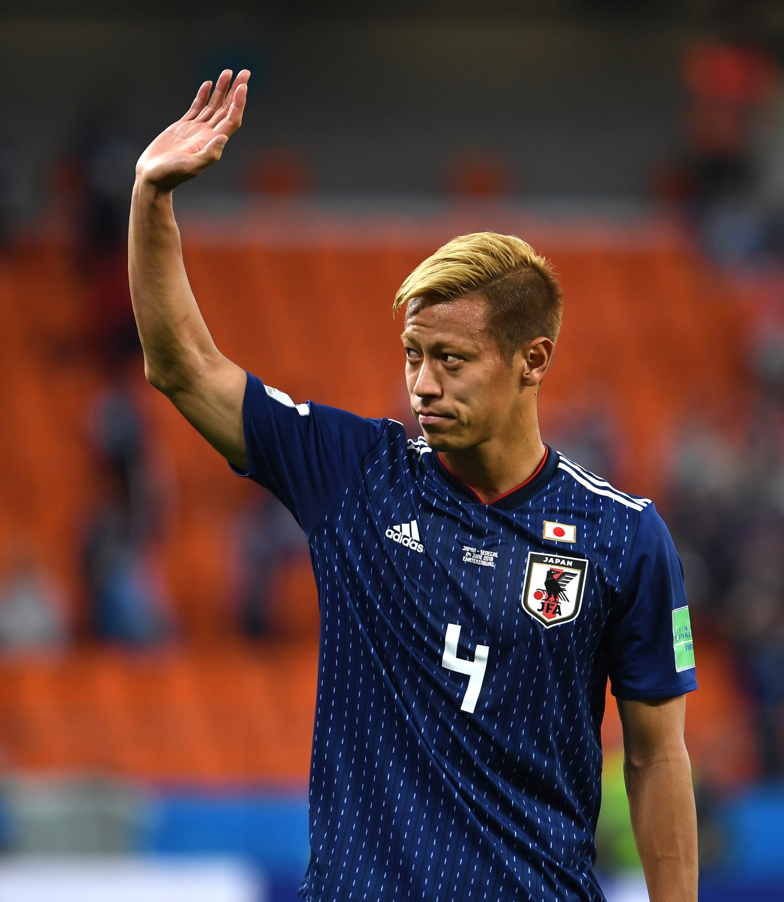 足球——本田圭佑成为世界杯历史上进球最多的亚洲球员(1)