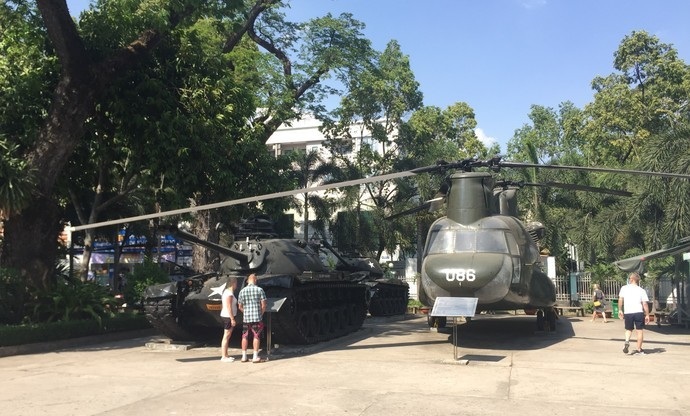 越南战争博物馆,座落于胡志明市武文频街,此地曾是美国情报局旧