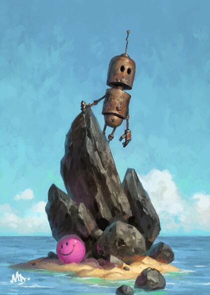 画师mattdixon精美插画欣赏:孤单的铁皮人