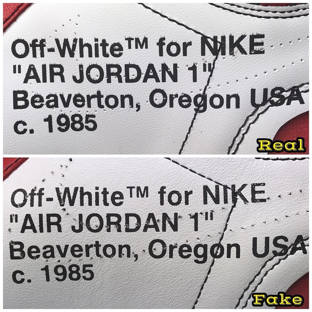 几招教你轻松鉴别aj1芝加哥联名ow鞋子真假