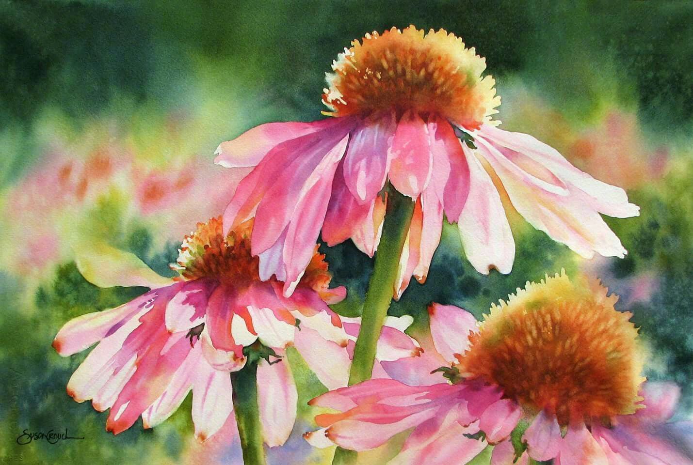 插画师susan crouch水彩绘画作品