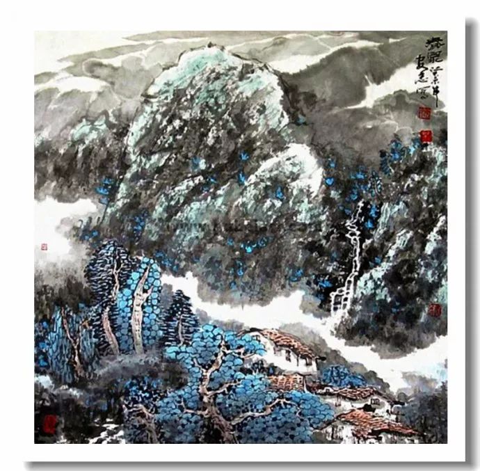 厚重俊秀 中国画家安忠山水画作品赏析