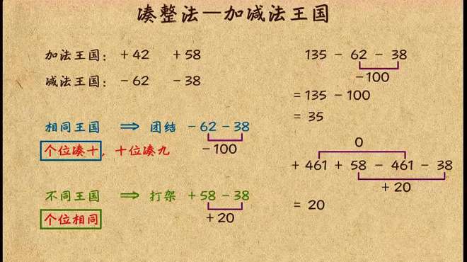 [图]小学二年级数学：加减法巧算一