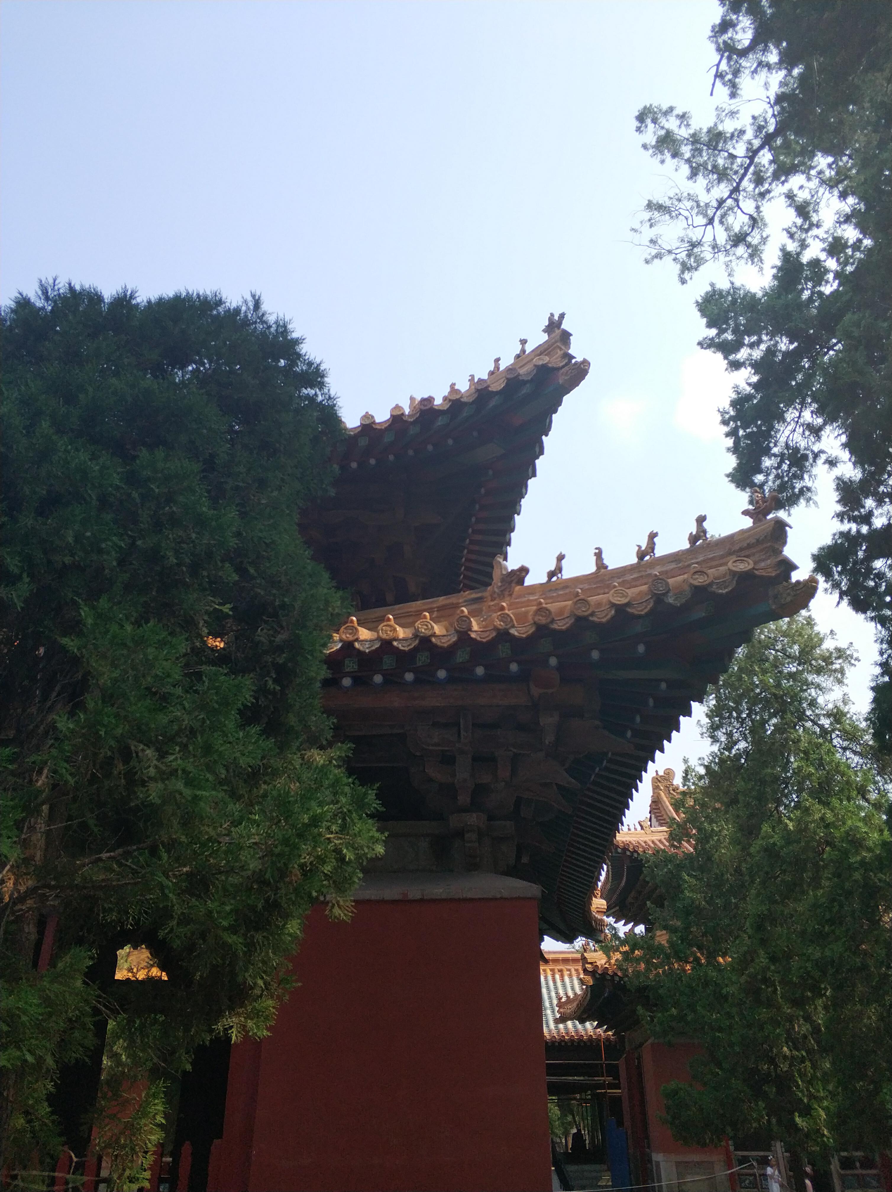 传统建筑的屋脊兽