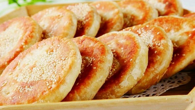 北京油酥烧饼的制作过程,简单易学外酥里嫩