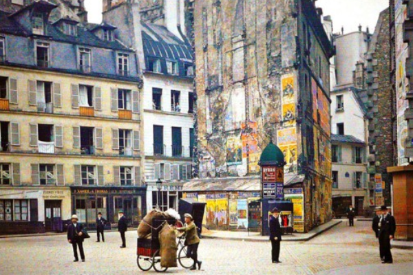 老照片:1914年的法国巴黎街景