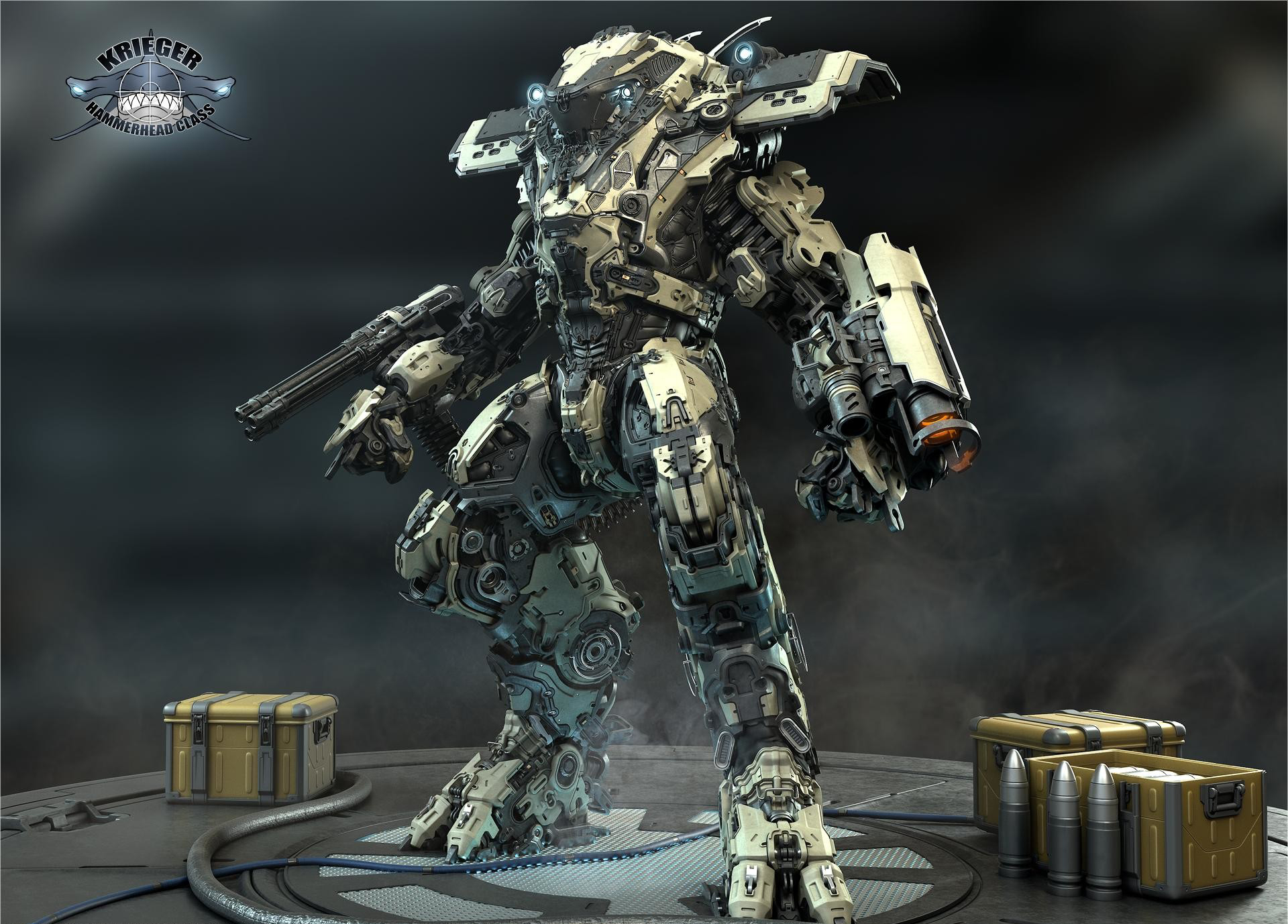 美国设计师的一组3d机械和怪物概念设计作品!可谓相当脑洞大开!