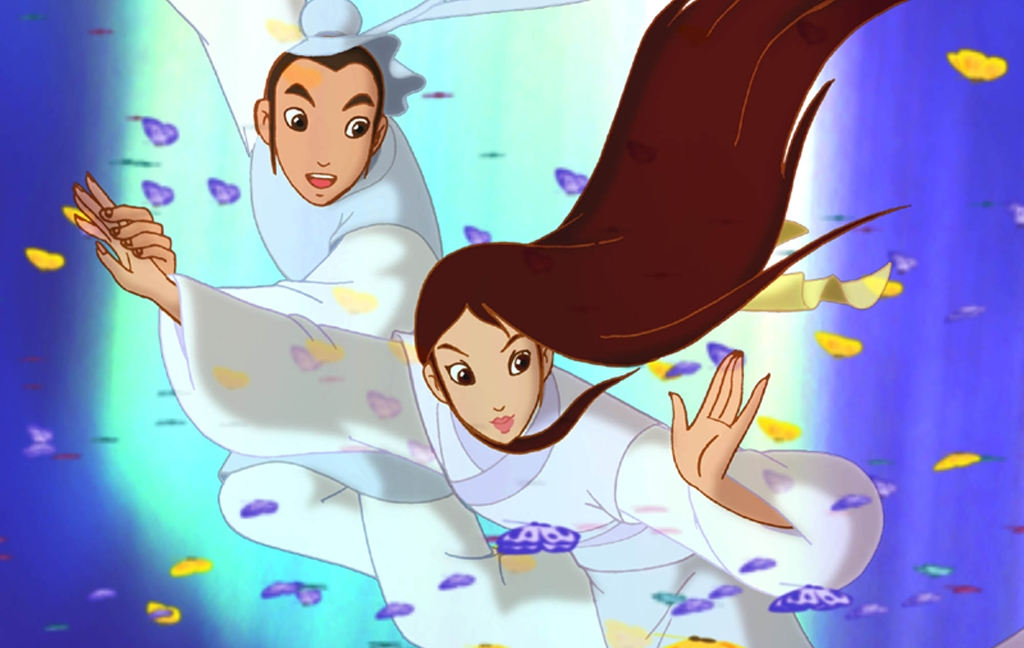 可记得《梁山伯与祝英台》最早动画电影,吻戏片段感人至深