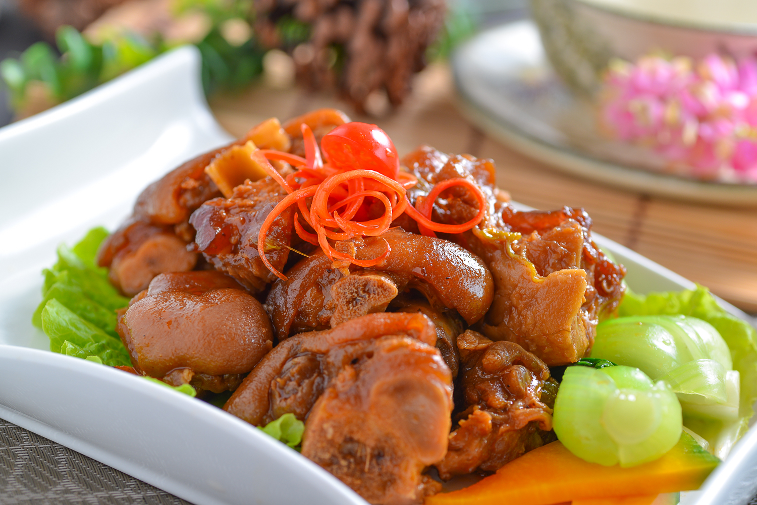 蒜香猪蹄,诱惑力满满的胶原蛋白