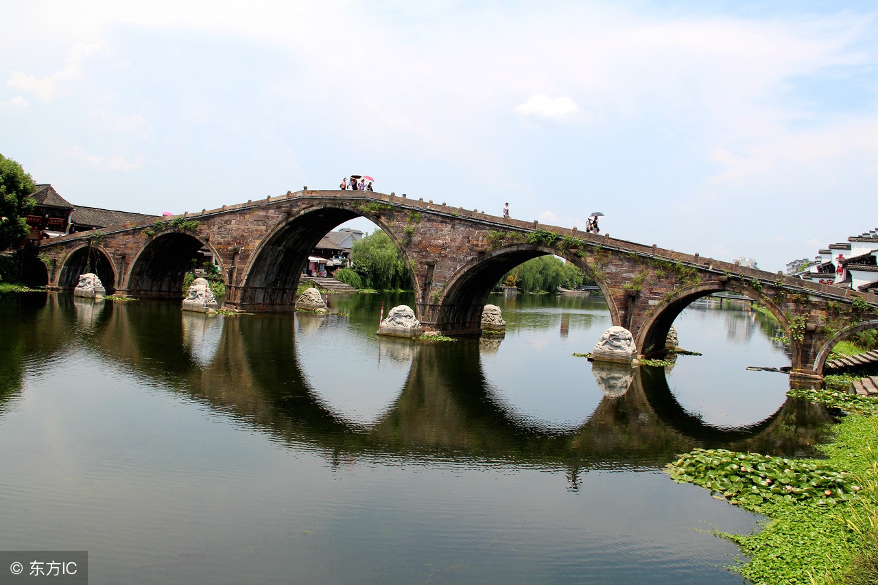 世界文化遗产京杭大运河上的石桥——广济桥,古代桥梁建筑的杰作