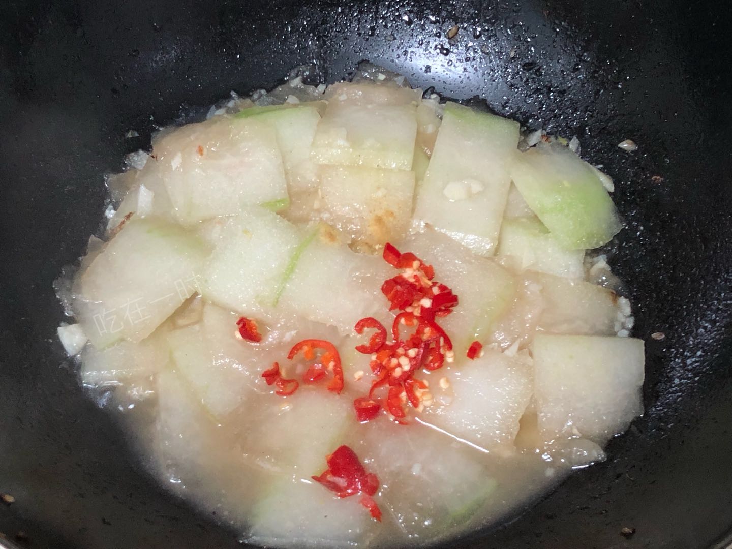 瘦肉冬瓜焖豆腐图片图片