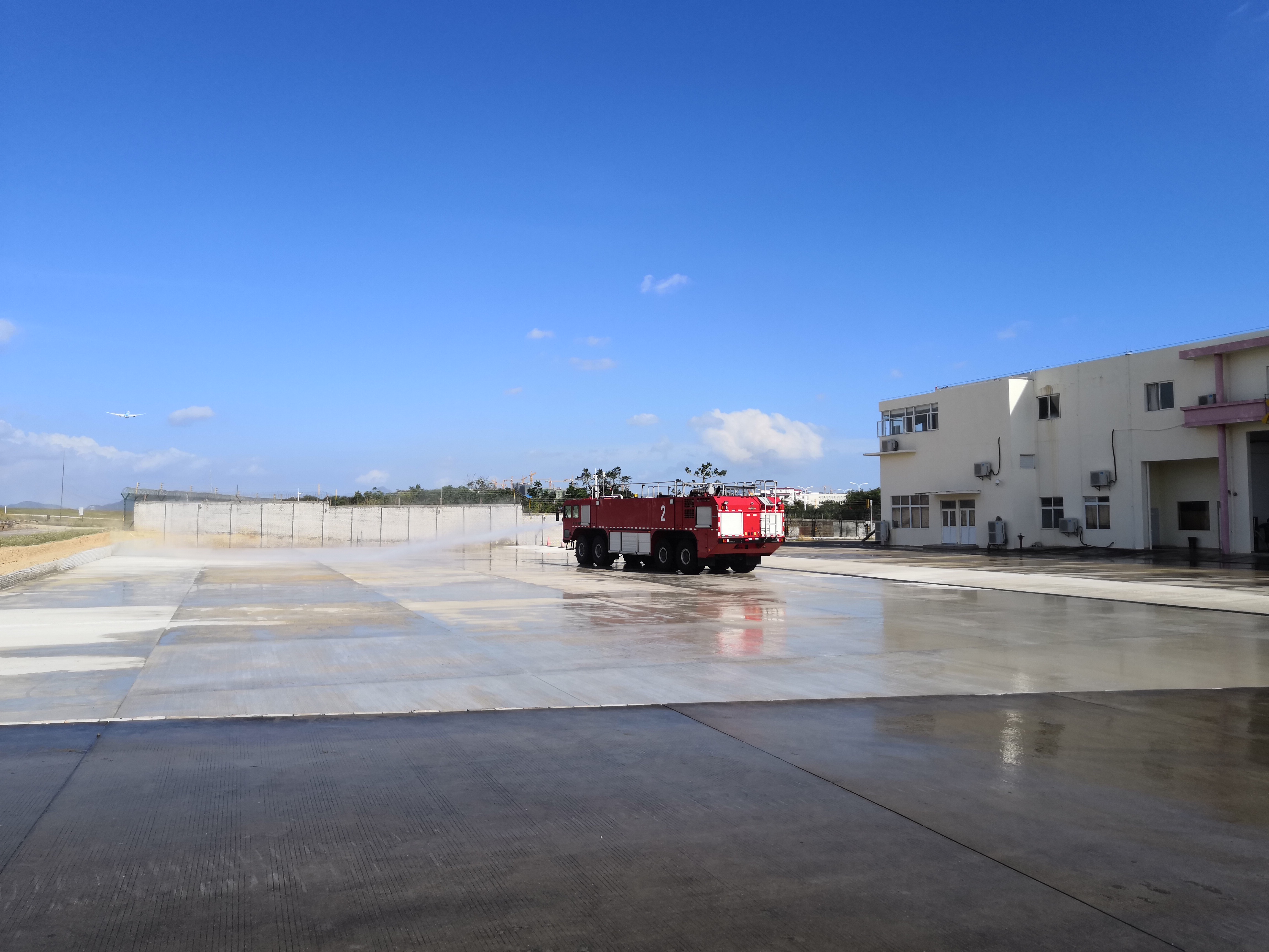 三亚机场新消防中心训练场 竣工并正式启用