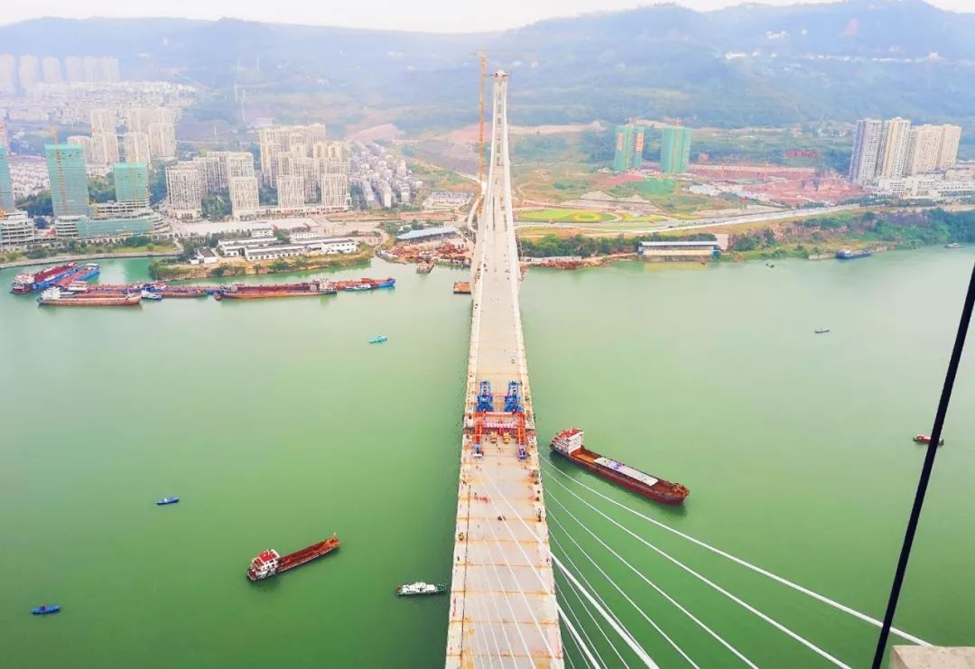 万州长江三桥实景图图片