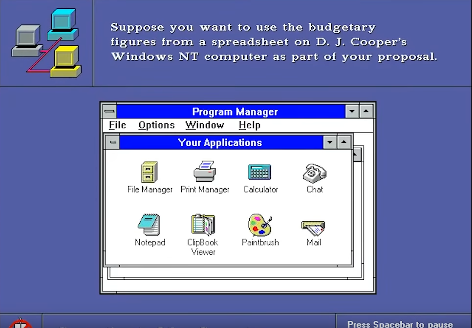 网络,16色支持 历史地位:终获认可的windows系统 发布时间:1994年