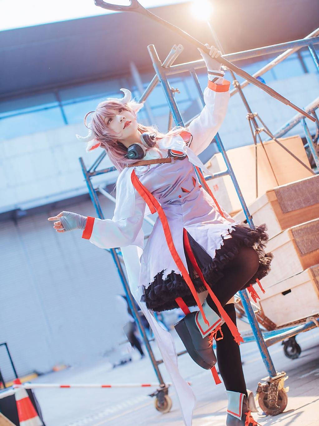 明日方舟cos:来看超可爱的小羊,有没有心动?