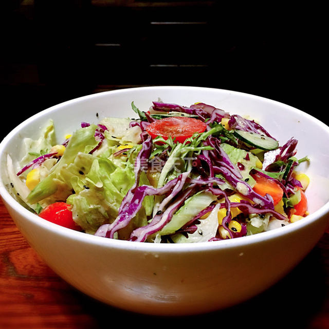 高颜值的和风蔬菜沙拉,好吃不长胖,减肥必备美食