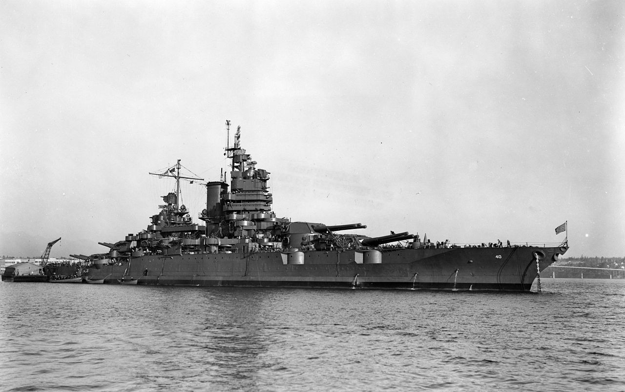 1945年8月,日本宣布无条件投降,27日,"爱达荷"号驶入东京湾.