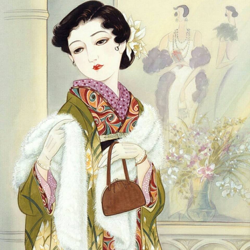 当代国画家徐鹤推荐~工笔人物插画头像集锦