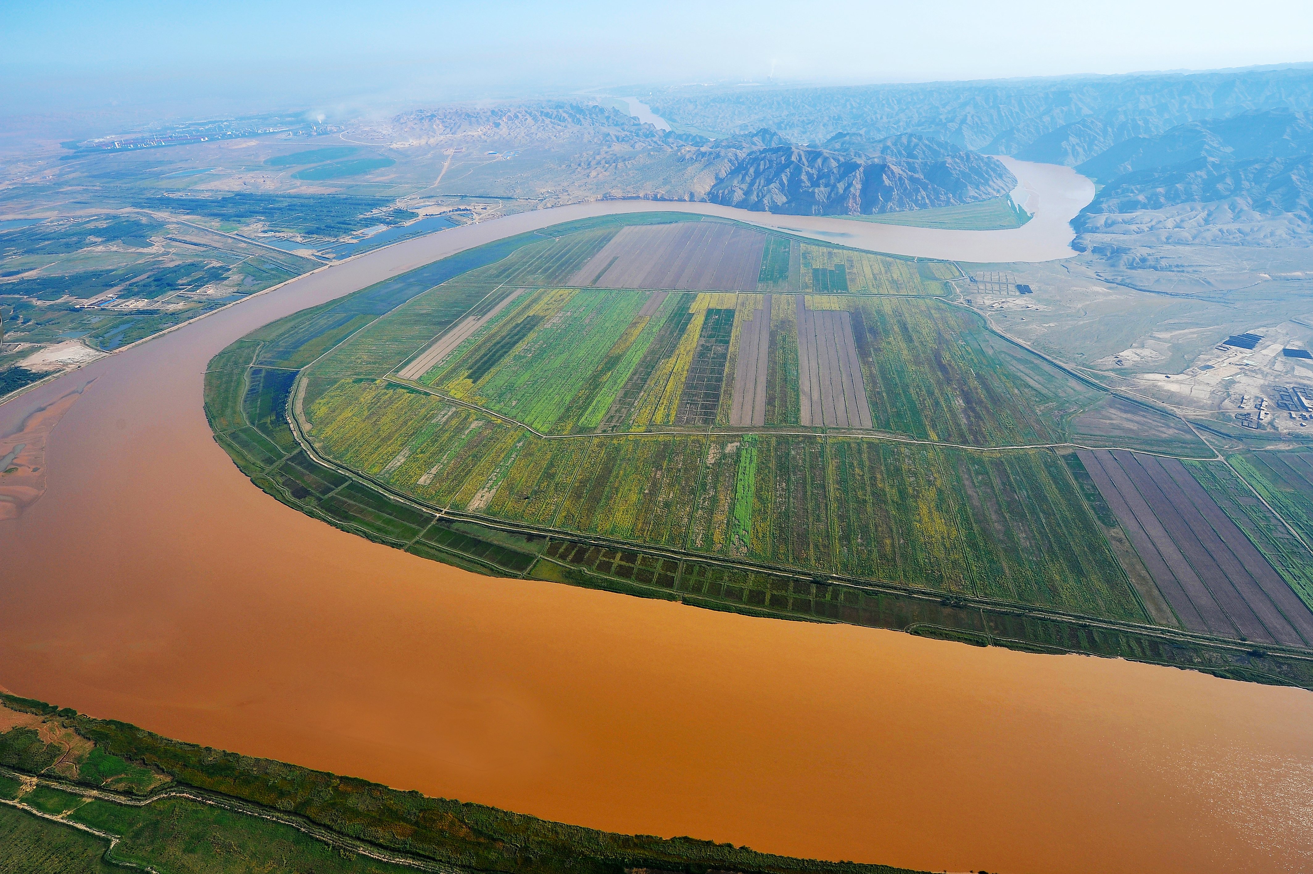 新华社照片,呼和浩特,2019年7月5日    大河之变——聚焦黄河治理三大