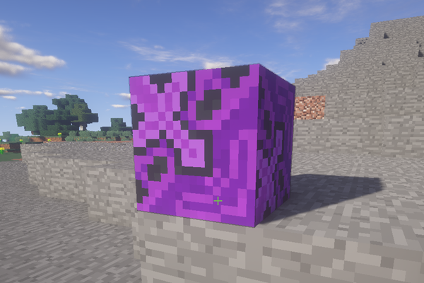 紫色本来就是一个很神秘的颜色,在mc中更是将这一点发挥地淋淋尽致.