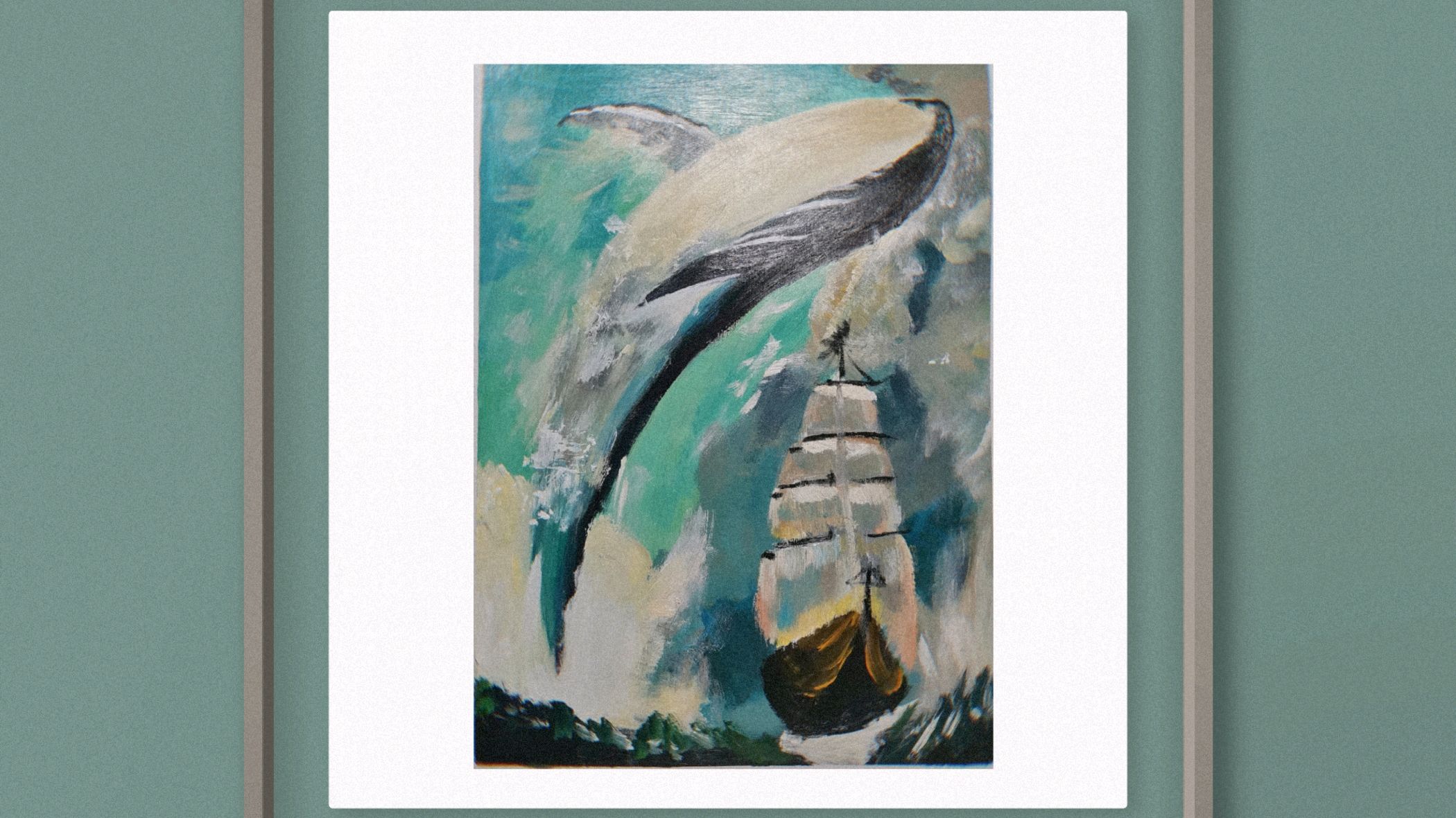 教你画一幅可以挂在房间里的装饰画!