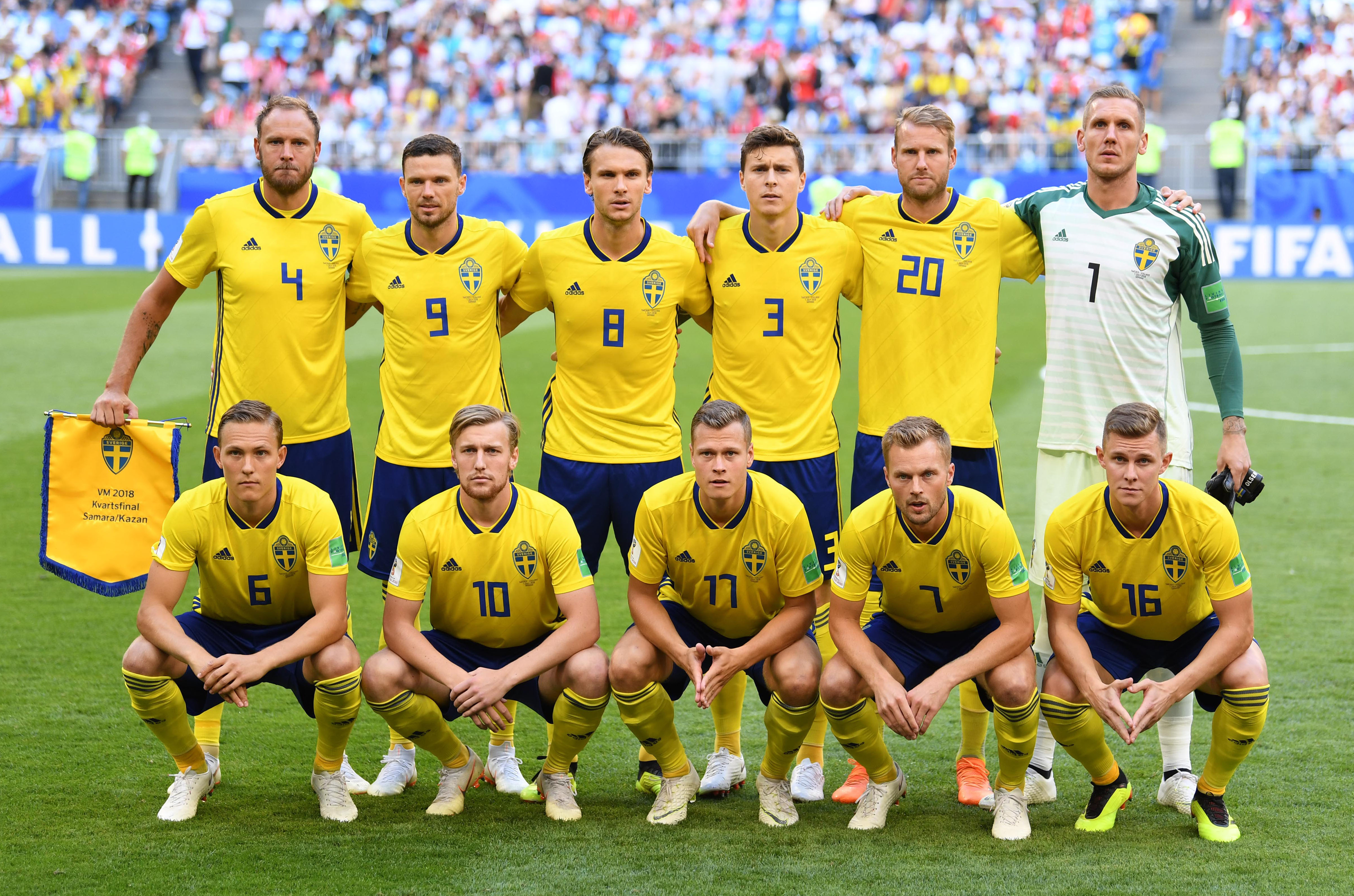 足球——四分之一决赛:瑞典队对阵英格兰队(2)