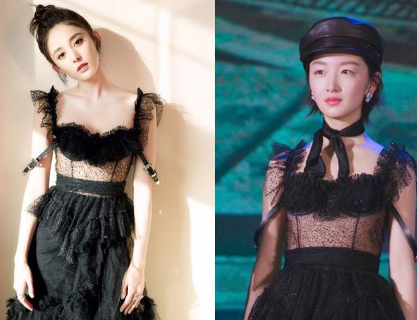 古力娜扎:我的眼大,周冬雨:我的脸小,撞衫后,网友:尴尬了