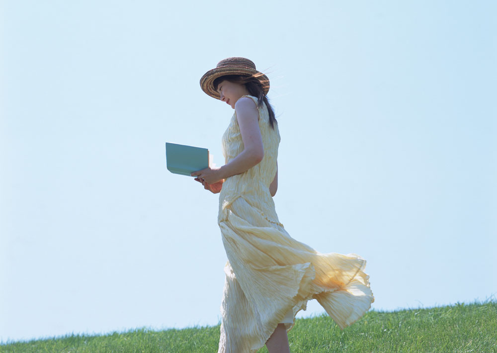 女人读书图片唯美意境图片