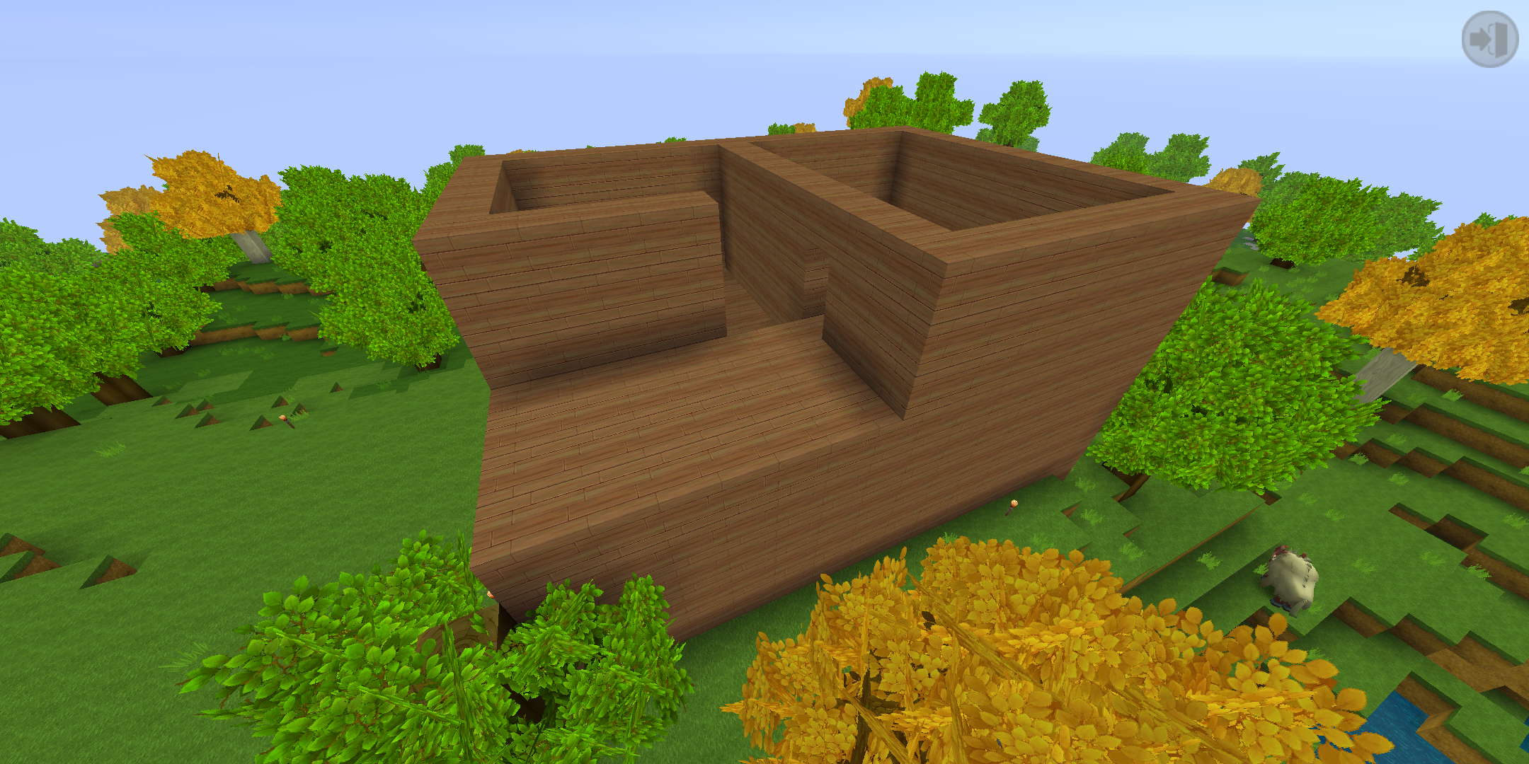 迷你世界:简单几步,就可建成两层小别墅,还送阳台,美观易学