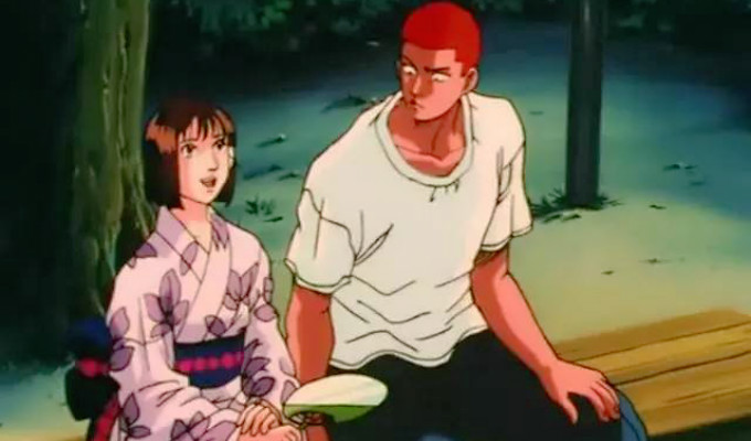 灌篮高手:赤木晴子对樱木花道有好感吗?一开始就很明显了!