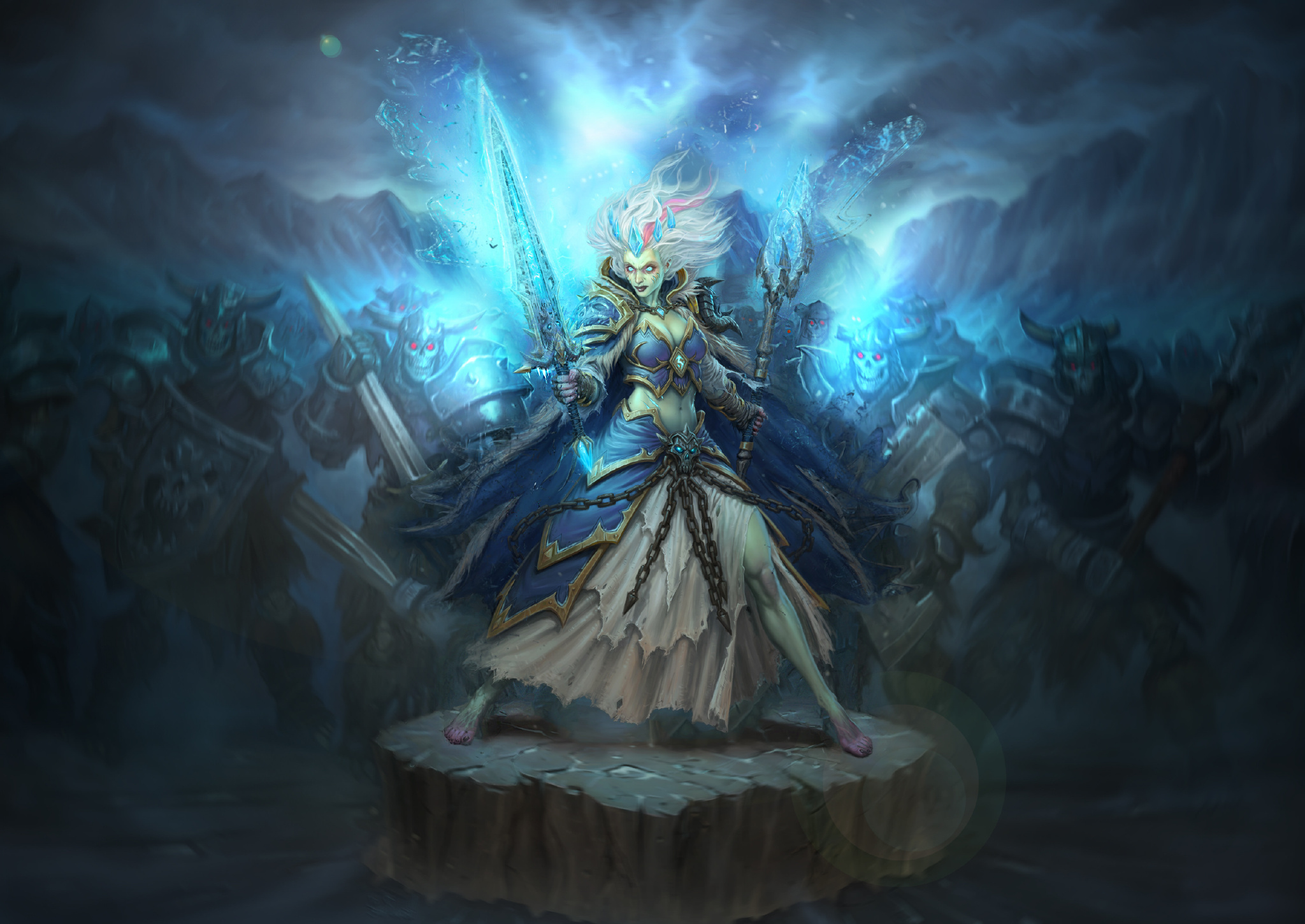 炉石传说九大职业dk版,有没有帅到你的心坎里?