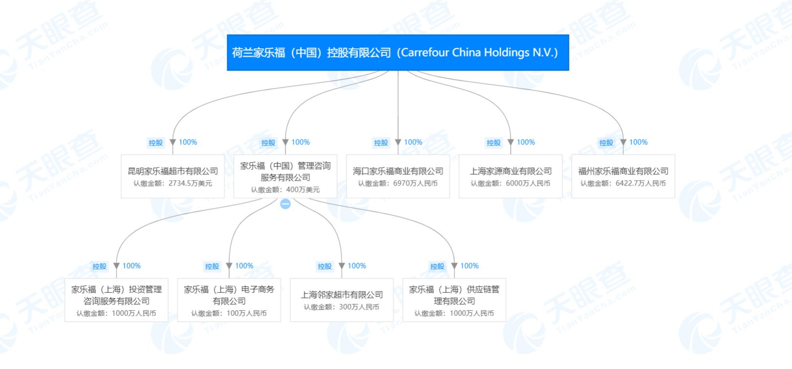 家乐福组织结构图片