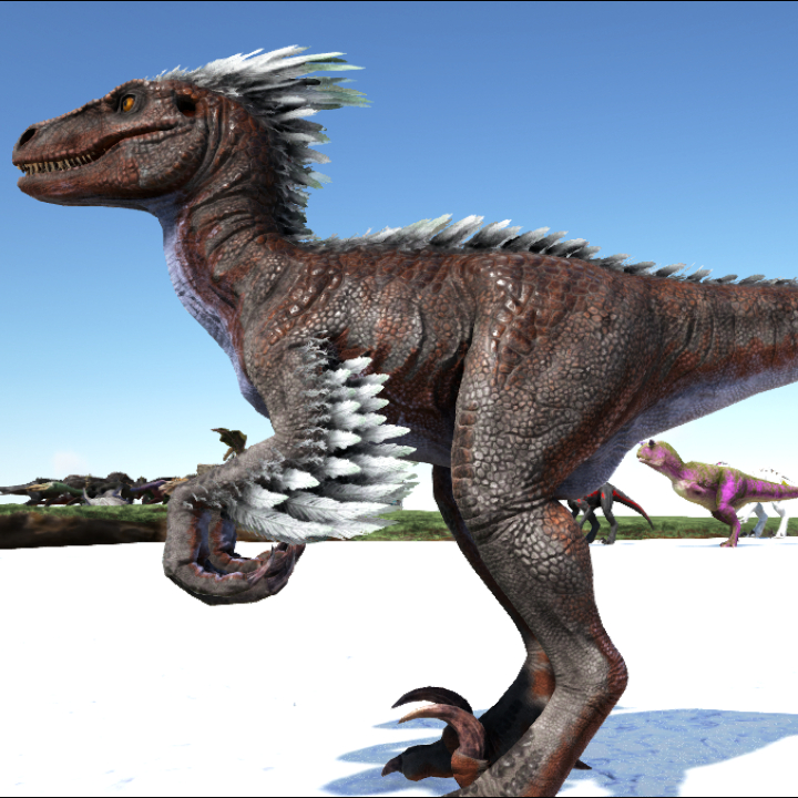 方舟生存进化:独立的暴虐迅猛龙mod,这次前腿终于派上用场了