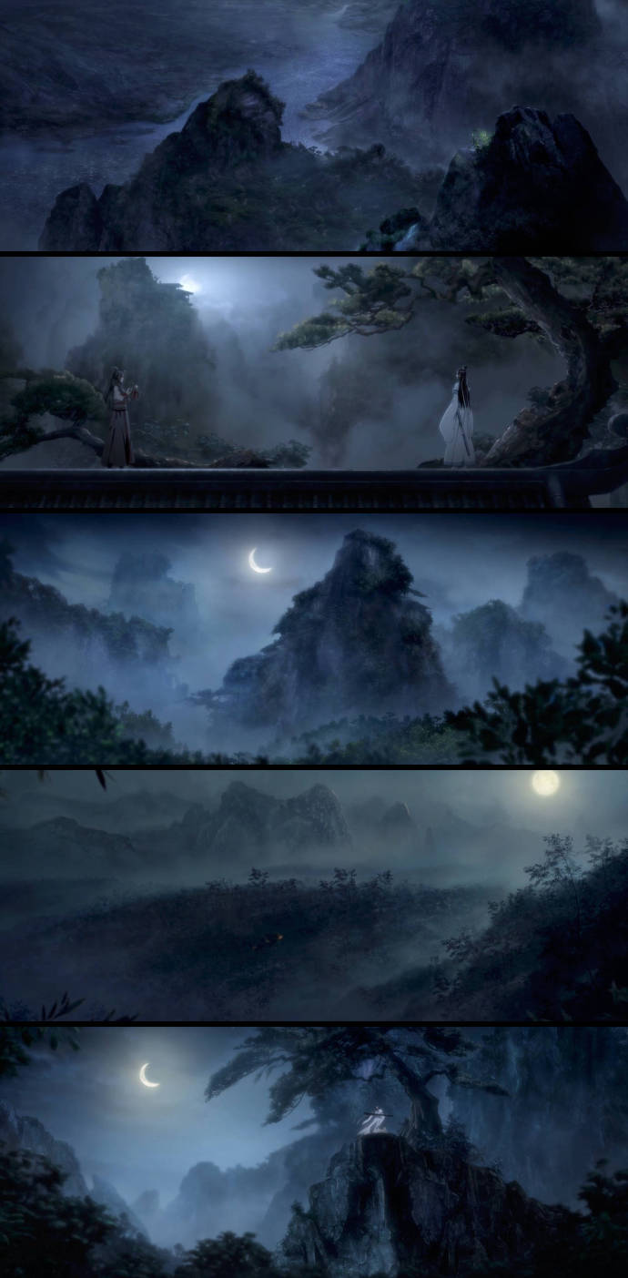 《魔道祖师》动画,每一帧都可以做背景图
