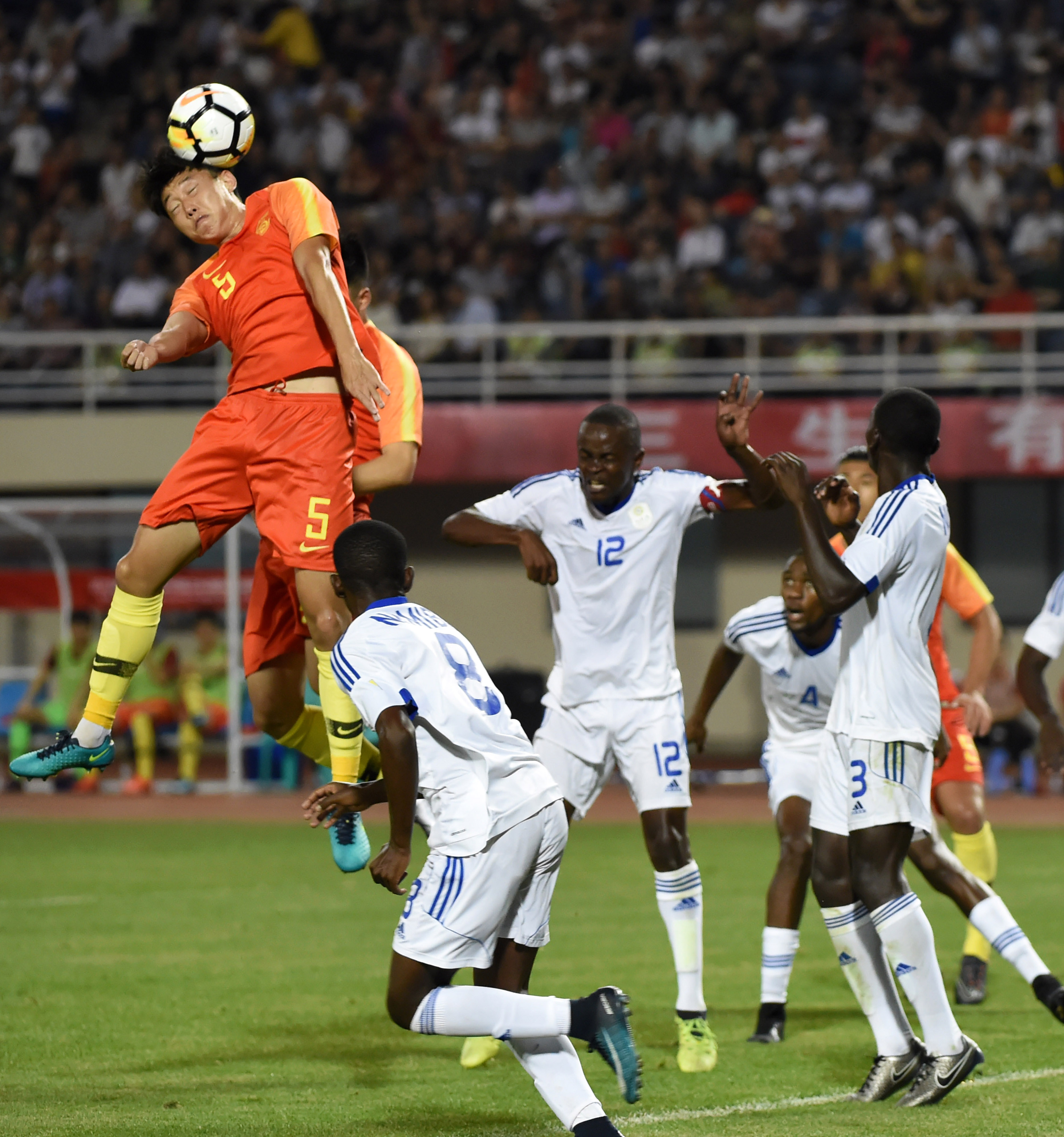 足球——友谊赛:中国u23胜纳米比亚u23(1)